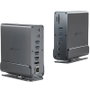 Leotec Docking Station 15 en 1 LEDS06 Gris